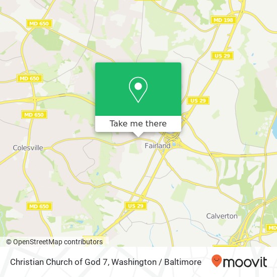 Mapa de Christian Church of God 7