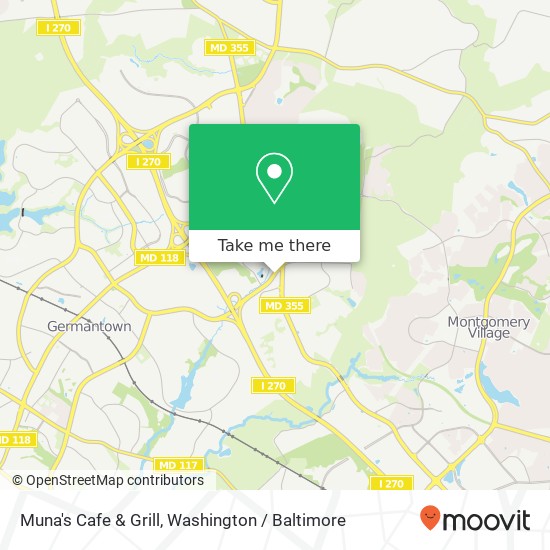 Mapa de Muna's Cafe & Grill