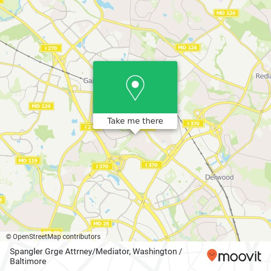 Spangler Grge Attrney/Mediator map