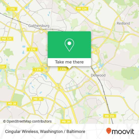 Mapa de Cingular Wireless