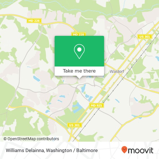 Williams Delainna map