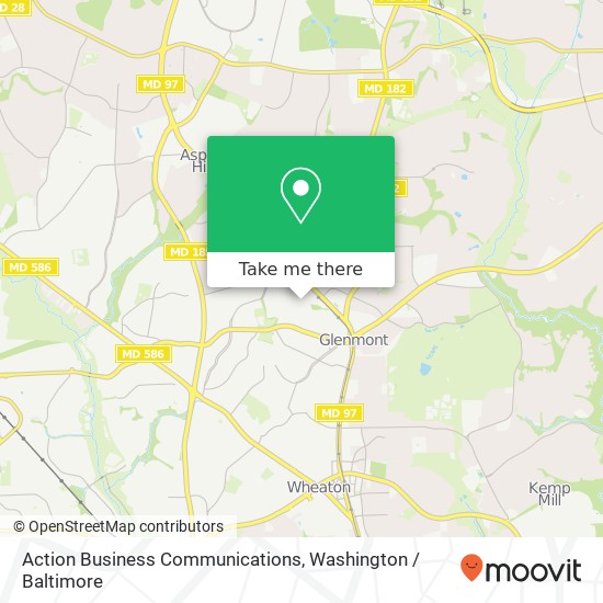 Action Business Communications map