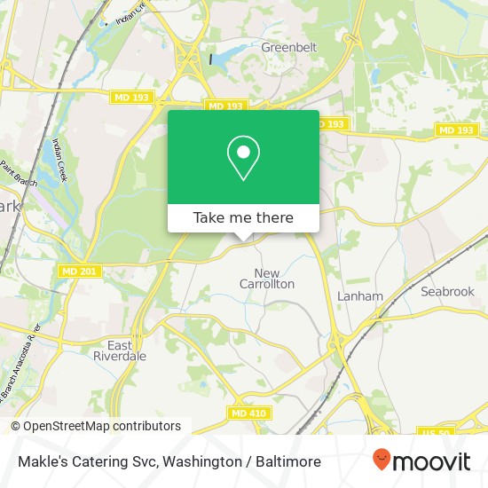 Mapa de Makle's Catering Svc