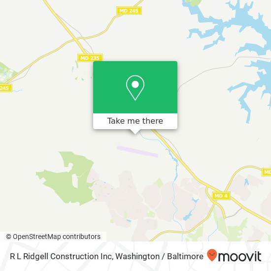 R L Ridgell Construction Inc map