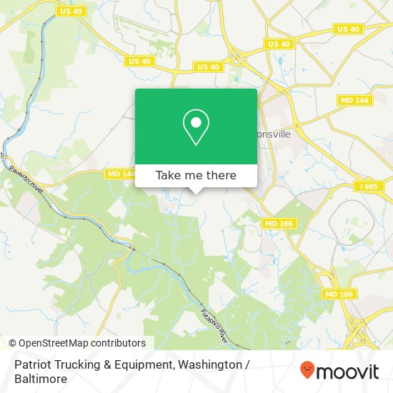 Patriot Trucking & Equipment map