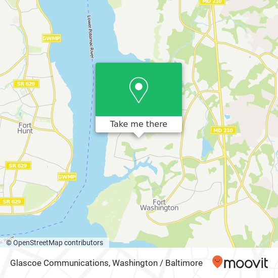 Glascoe Communications map
