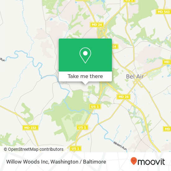 Mapa de Willow Woods Inc