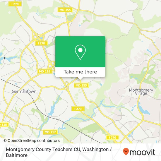 Montgomery County Teachers CU map