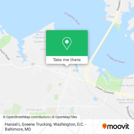 Hansel L Greene Trucking map