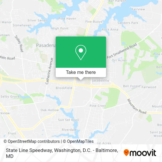 State Line Speedway map