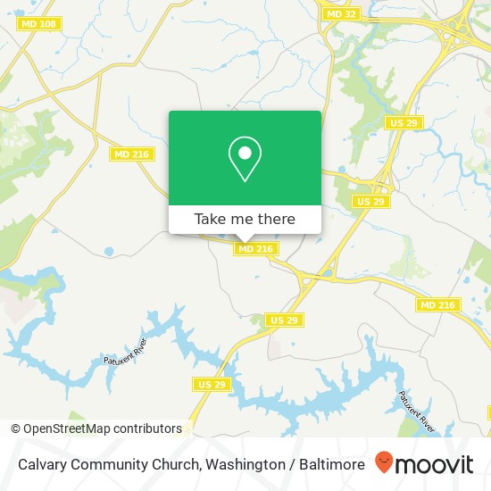 Calvary Community Church map