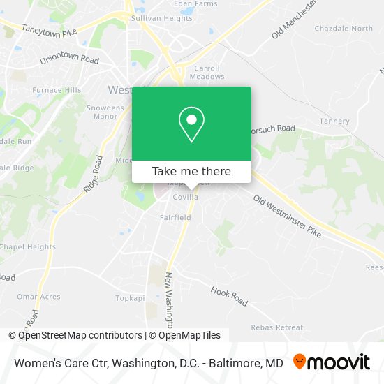 Women's Care Ctr map