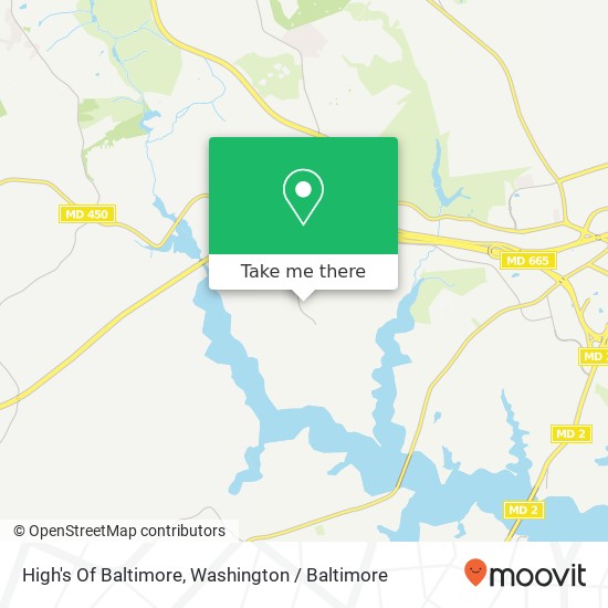 High's Of Baltimore map