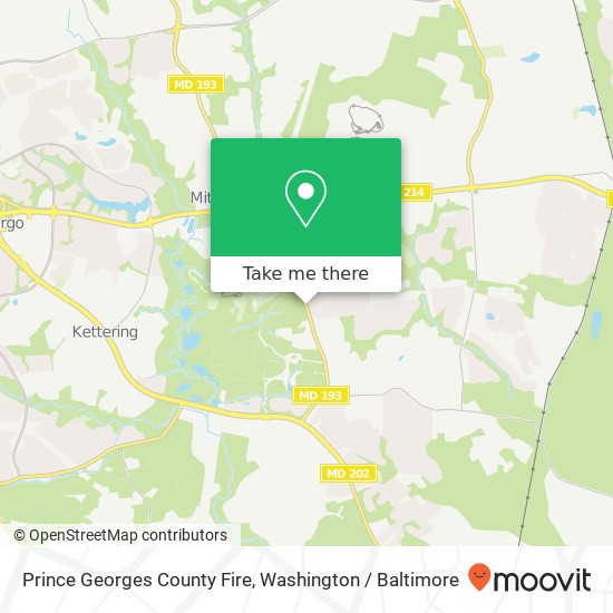 Prince Georges County Fire map