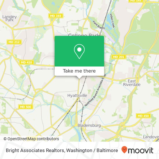 Bright Associates Realtors map