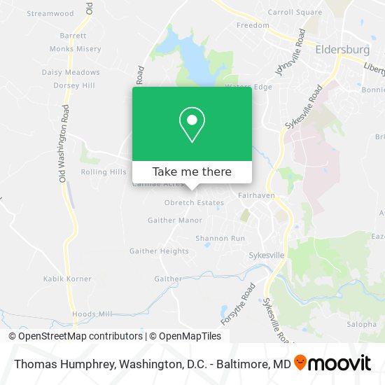 Thomas Humphrey map