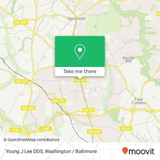 Young J Lee DDS map