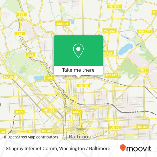Mapa de Stingray Internet Comm