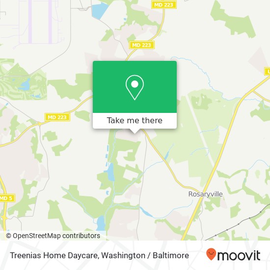 Treenias Home Daycare map