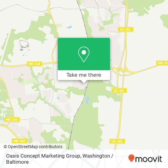 Oasis Concept Marketing Group map