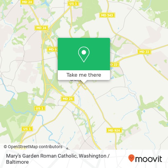 Mary's Garden Roman Catholic map