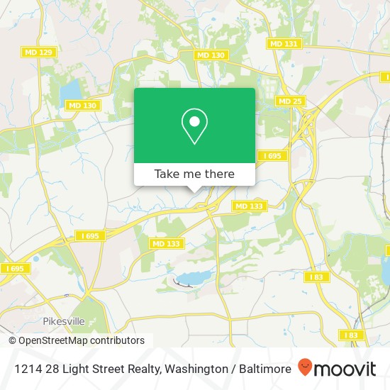 Mapa de 1214 28 Light Street Realty