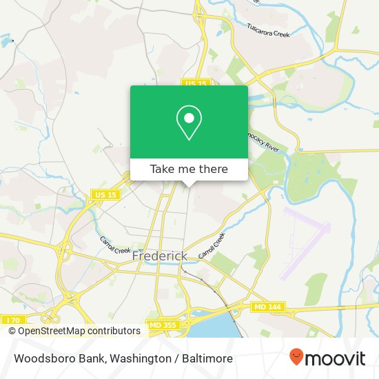 Woodsboro Bank map