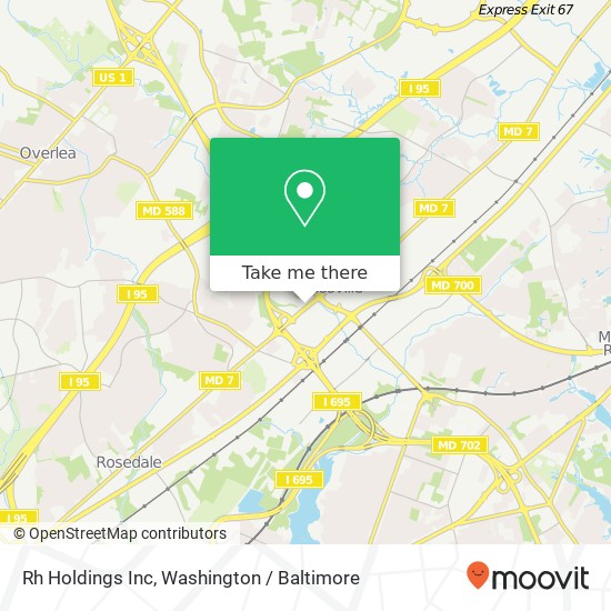 Rh Holdings Inc map