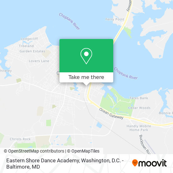 Mapa de Eastern Shore Dance Academy