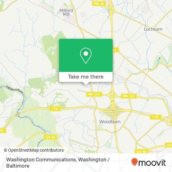 Washington Communications map