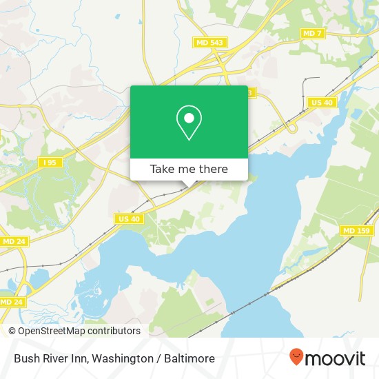 Mapa de Bush River Inn