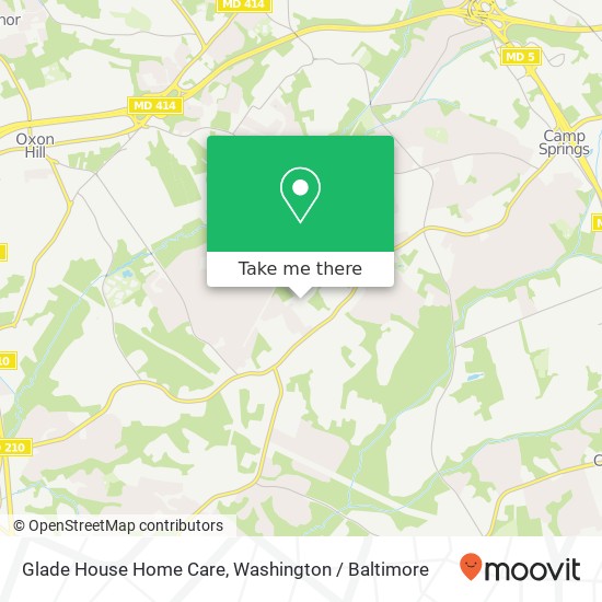 Glade House Home Care map