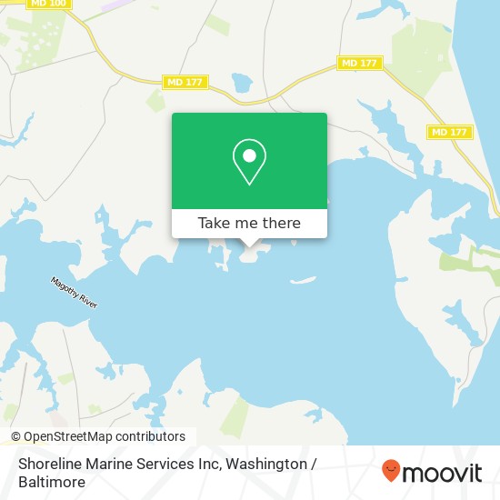 Mapa de Shoreline Marine Services Inc