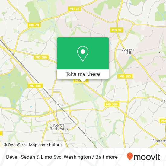 Devell Sedan & Limo Svc map