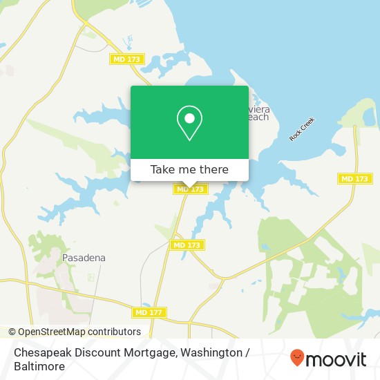 Mapa de Chesapeak Discount Mortgage