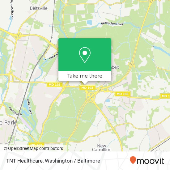 TNT Healthcare map