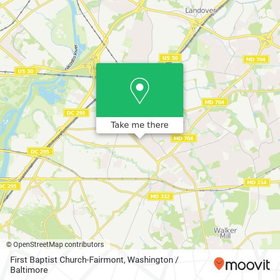 Mapa de First Baptist Church-Fairmont