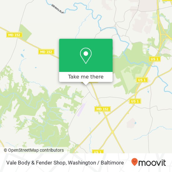 Vale Body & Fender Shop map