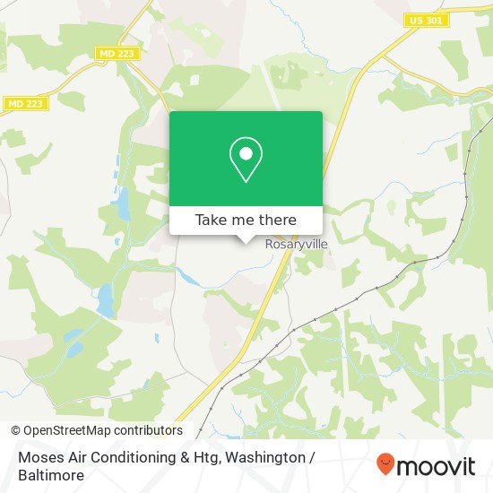 Mapa de Moses Air Conditioning & Htg