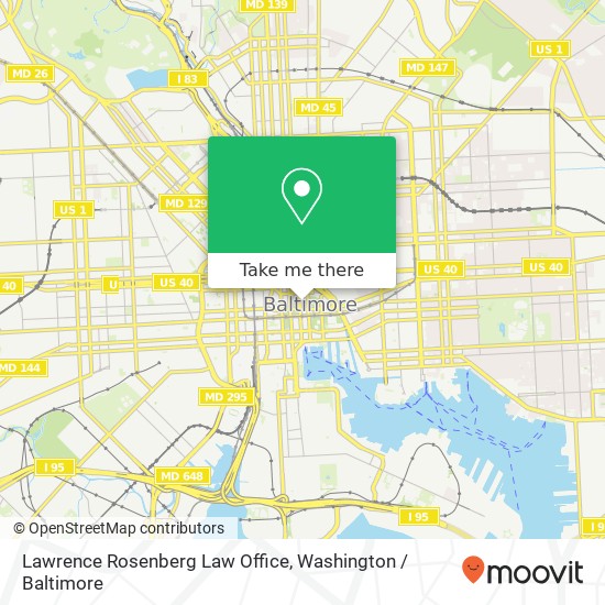 Lawrence Rosenberg Law Office map