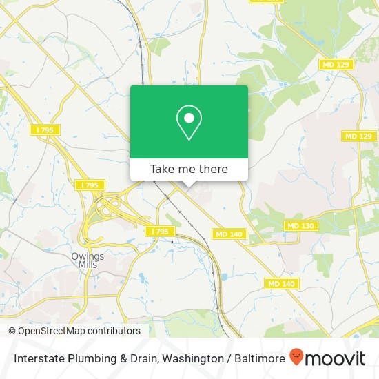 Interstate Plumbing & Drain map