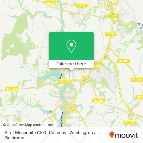 First Mennonite Ch Of Columbia map