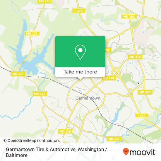 Mapa de Germantown Tire & Automotive