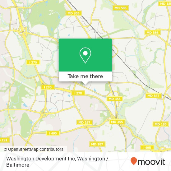 Mapa de Washington Development Inc