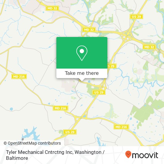 Tyler Mechanical Cntrctng Inc map