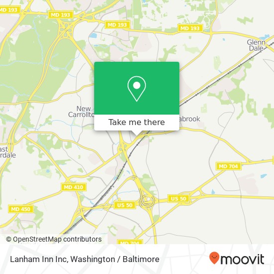 Mapa de Lanham Inn Inc