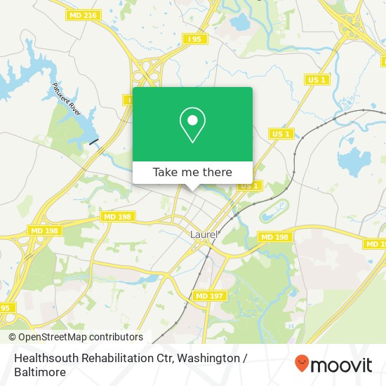 Healthsouth Rehabilitation Ctr map