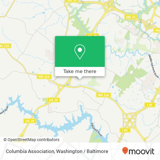 Columbia Association map