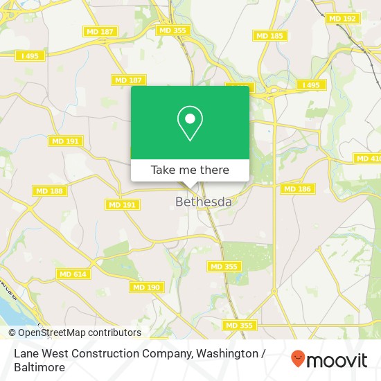 Lane West Construction Company map