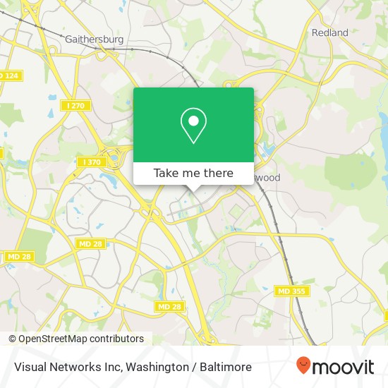Mapa de Visual Networks Inc